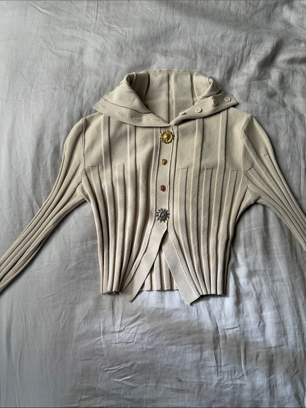 Jacquemus Tan Button-Front Top